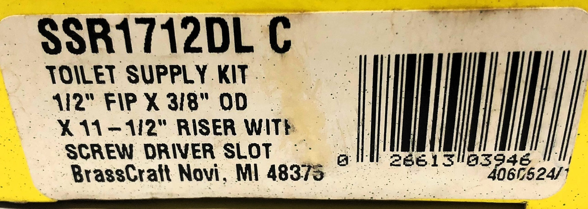 BrassCraft Toilet Supply Kit SSR1712DL-C [Lot of 3] NOS