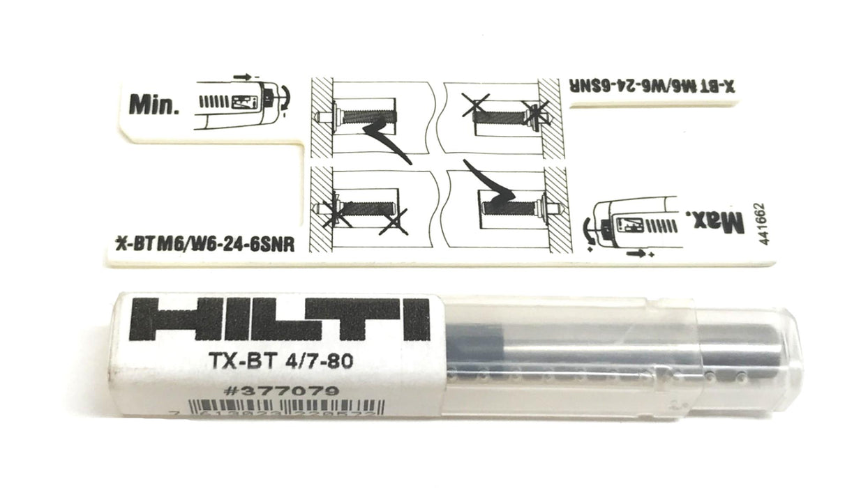HILTI TX-BT 4/7-80 Drill Bit 377079 NOS