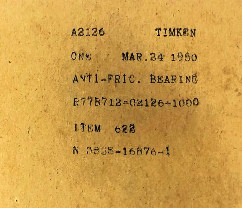 Timken Tapered Roller Bearing Cup A2126 [Lot of 3] NOS