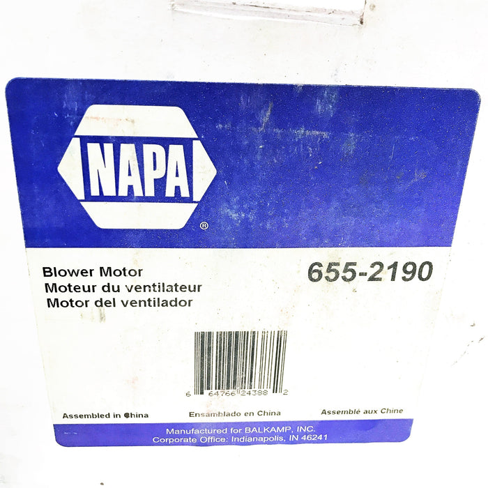 Napa/VDO Blower Motor Assembly 655-2190 (6552190) NOS