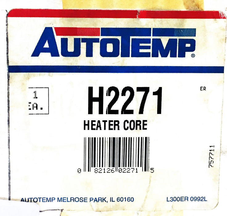 AUTOTEMP Heater Core H2271 NOS