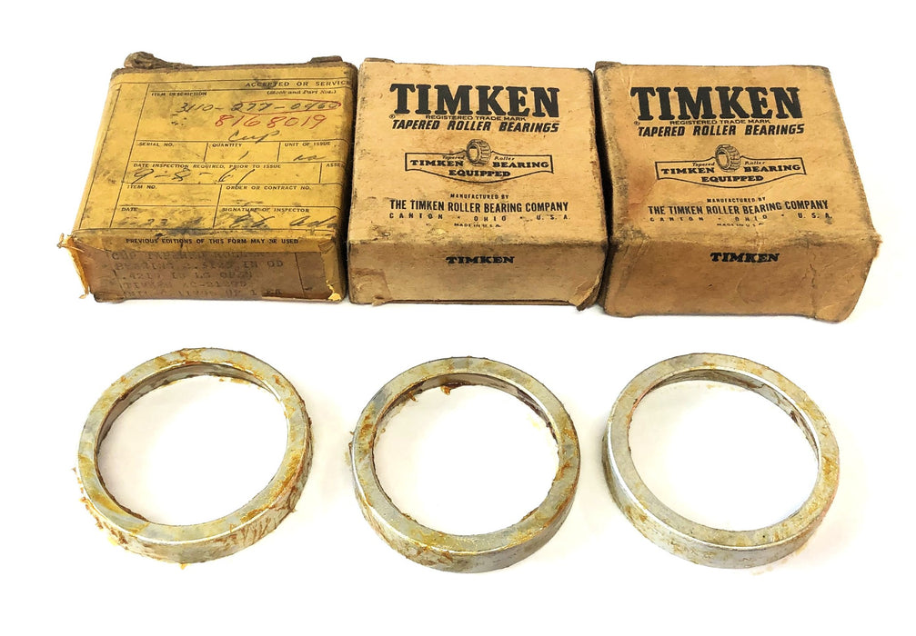 Timken Tapered Roller Bearing Cup 08231 [Lot of 3] NOS