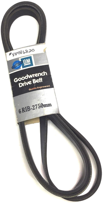 GM GOODWRENCH PN# 12555074 - Serpentine Belt 6 RIB-2750mm