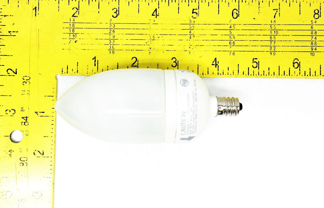 TCP 450 Lumen Compact Fluorescent E12 Torpedo Bulb 10709C (2700K) [Lot of 6] NOS