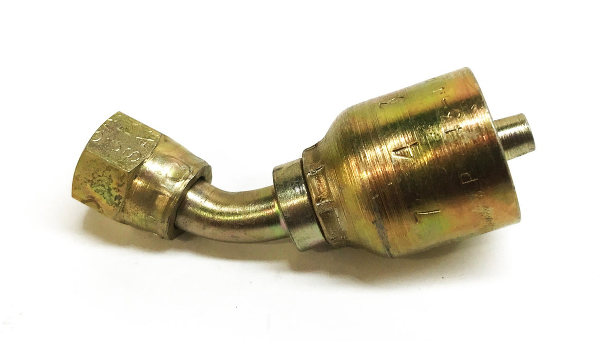 Parker 45 Degree Swivel Hydraulic Hose Fitting 13743-4-4 [Lot of 3] NOS