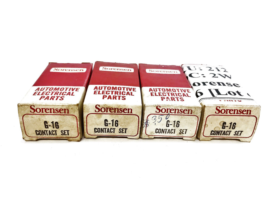 Sorensen Ignition Contact Set G-16 [Lot of 4] NOS