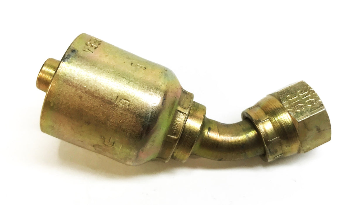 Parker 45 Degree Swivel Hydraulic Hose Fitting 13743-6-6 [Lot of 2] NOS