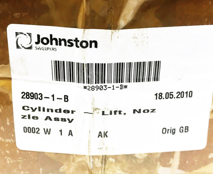 Johnston Lift Nozzle Cylinder Assembly 28903/1/B NOS