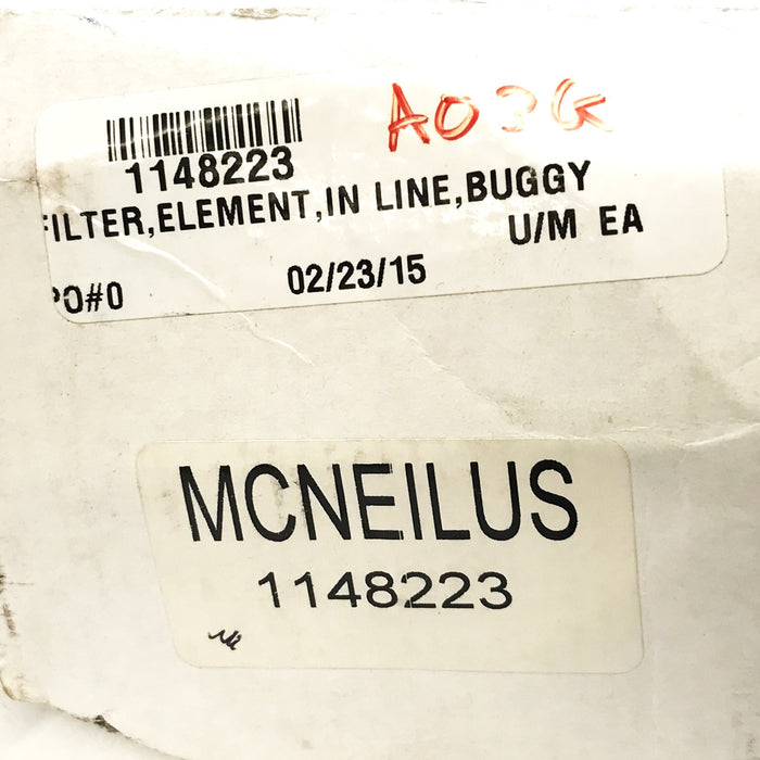 McNeilus In-Line Hydraulic Fluid Filter Element 1148223 NOS