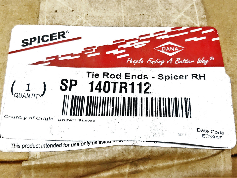 Spicer Right Hand Tie Rod End 140TR112 NOS
