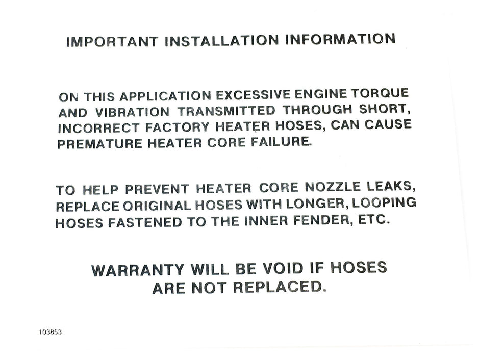 Modine Heater Core FM9032 NOS