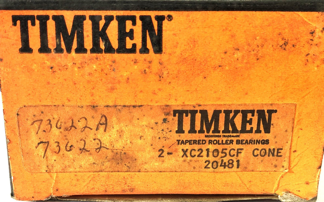 Timken 2 Piece Set Tapered Roller Bearing Cone 462 NOS