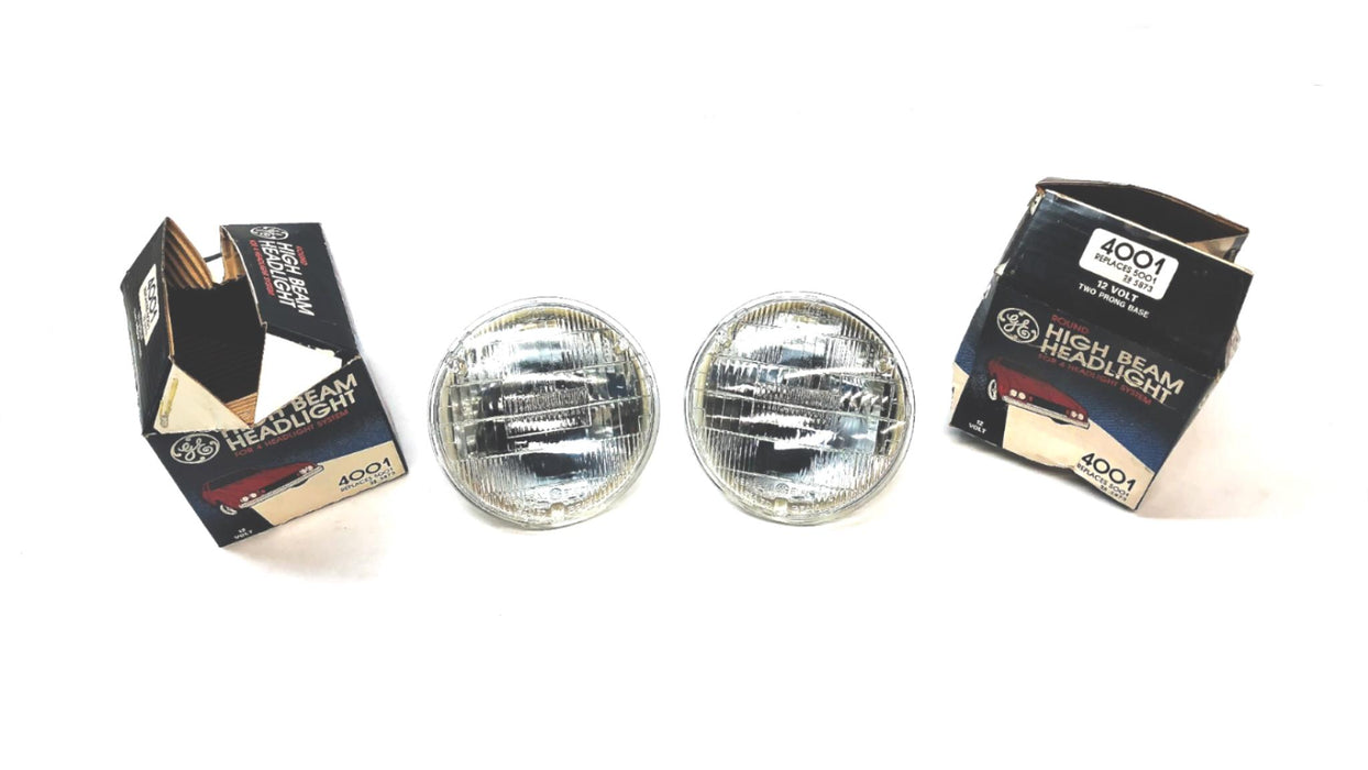 General Electric 12V High Beam Headlight 4001 [Lot of 2] NOS