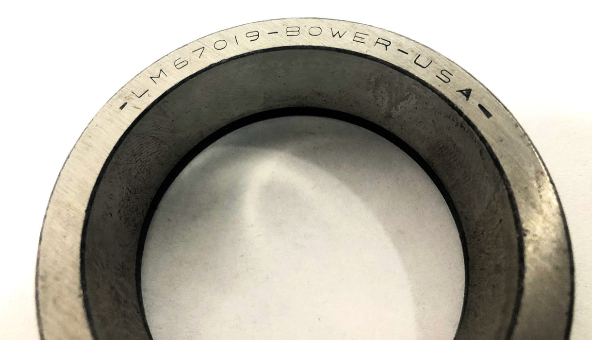 Bower Tapered Roller Bearing Cup LM67019 [Lot of 2] NOS