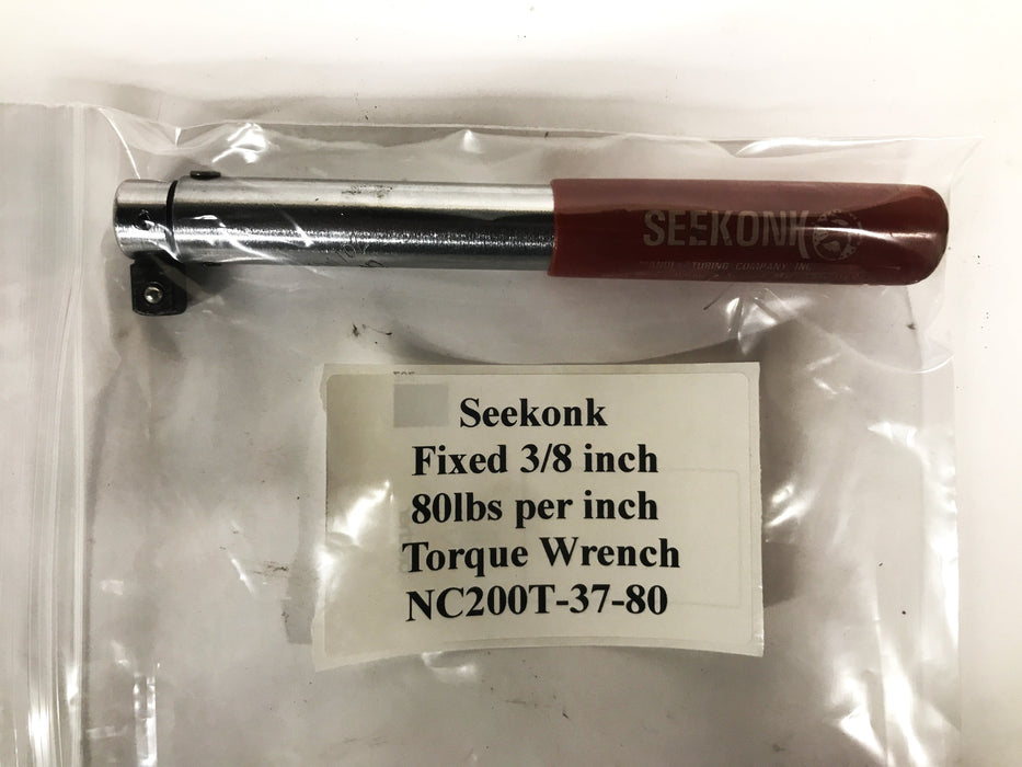 Seekonk 3/8" Drive, 80 lbs per inch (Fixed) Torque Wrench NC-200-T37-80 USED