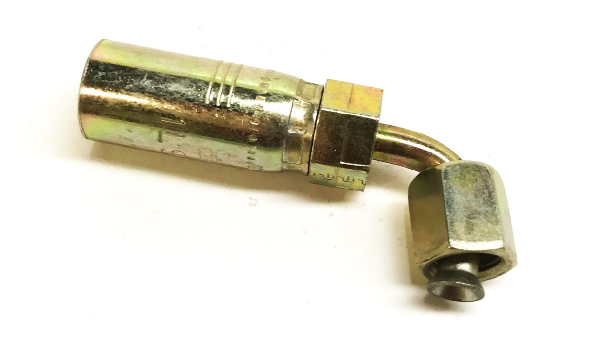 Parker Parflex 90 Degree Hydraulic Hose Fitting 1L955-4-4 [Lot of 3] NOS