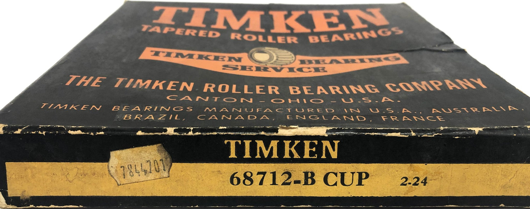 Timken 2-24 Tapered Roller Bearing Flange Cup 68712B NOS