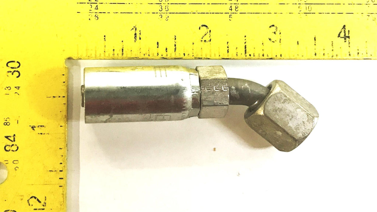 Parker Parflex 45 Degree Hydraulic Hose Fitting 13755-6-5 [Lot of 3] NOS