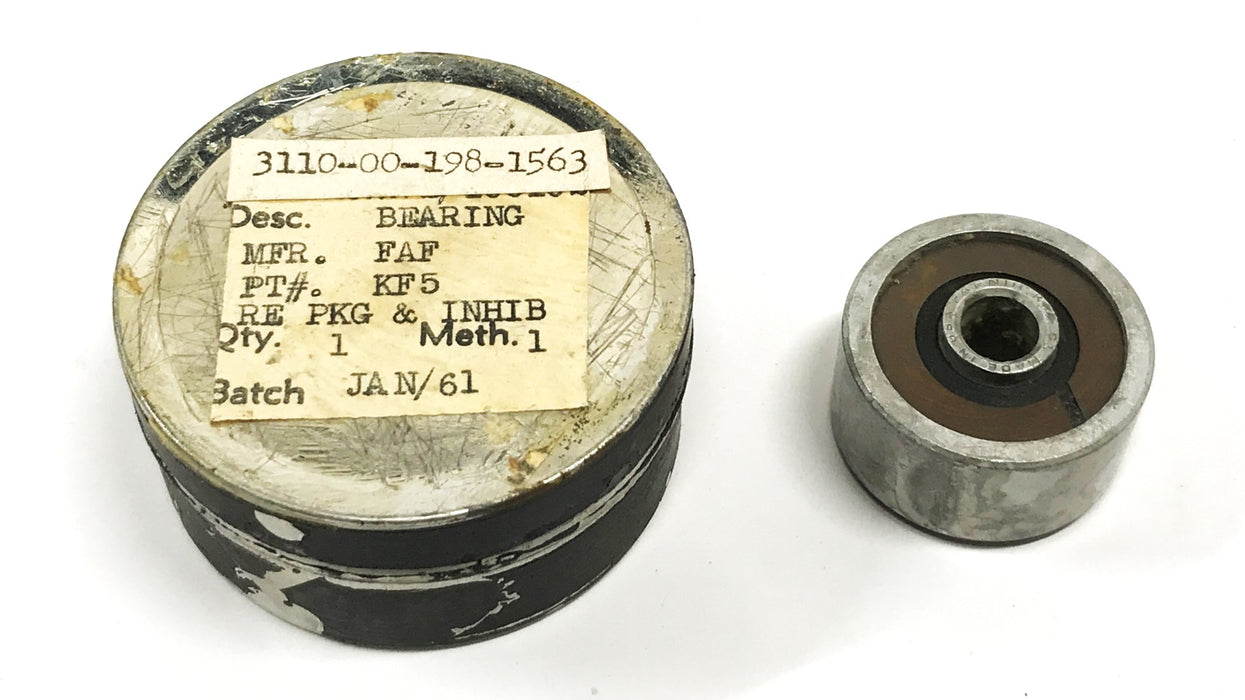 Fafnir Single Row Ball Bearing KF5 NOS