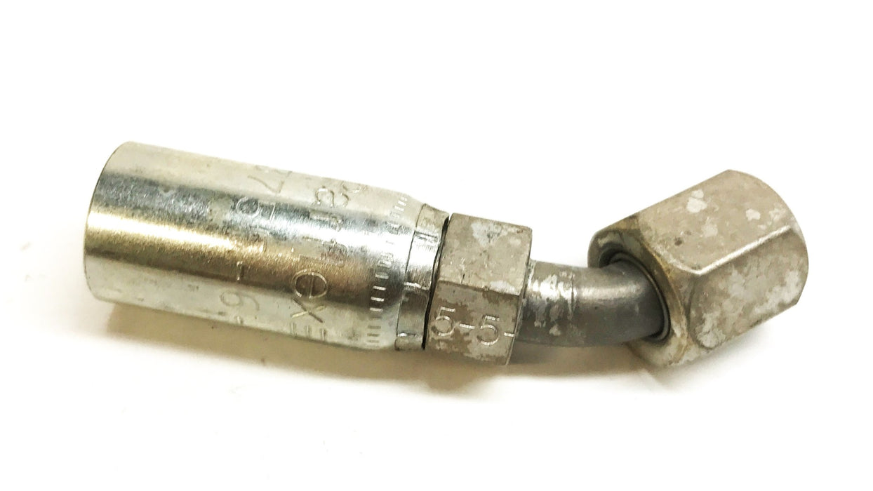 Parker Parflex 45 Degree Hydraulic Hose Fitting 13755-6-5 [Lot of 3] NOS