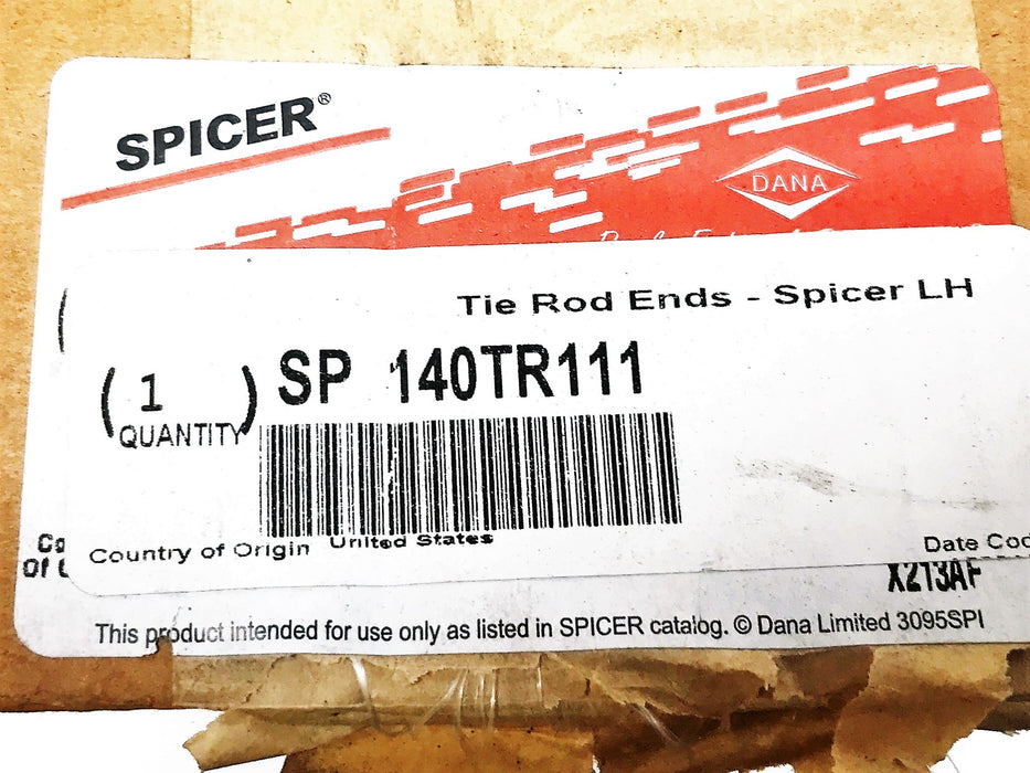 Spicer Left Hand Tie Rod End 140TR111 NOS