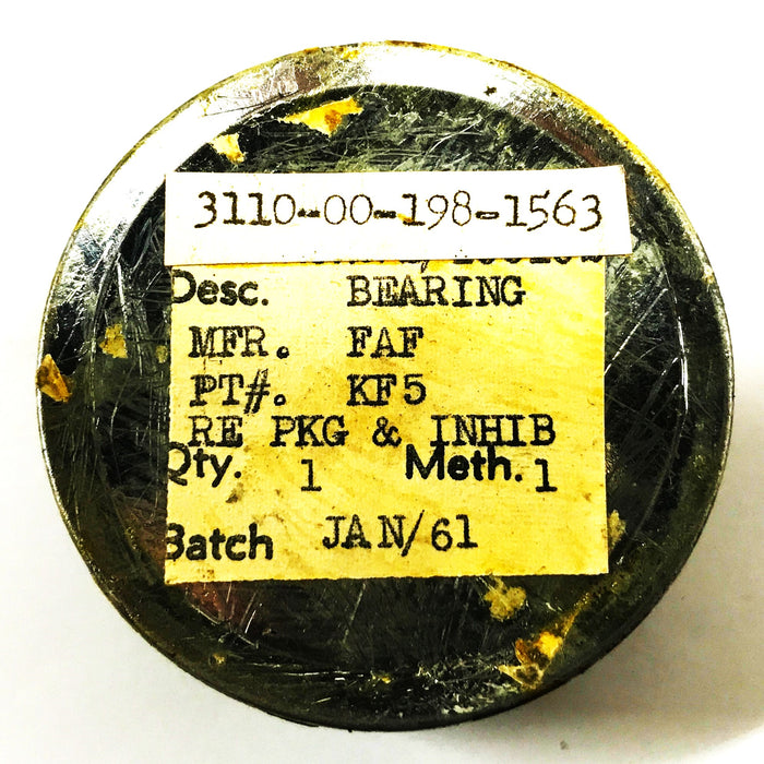 Fafnir Single Row Ball Bearing KF5 NOS