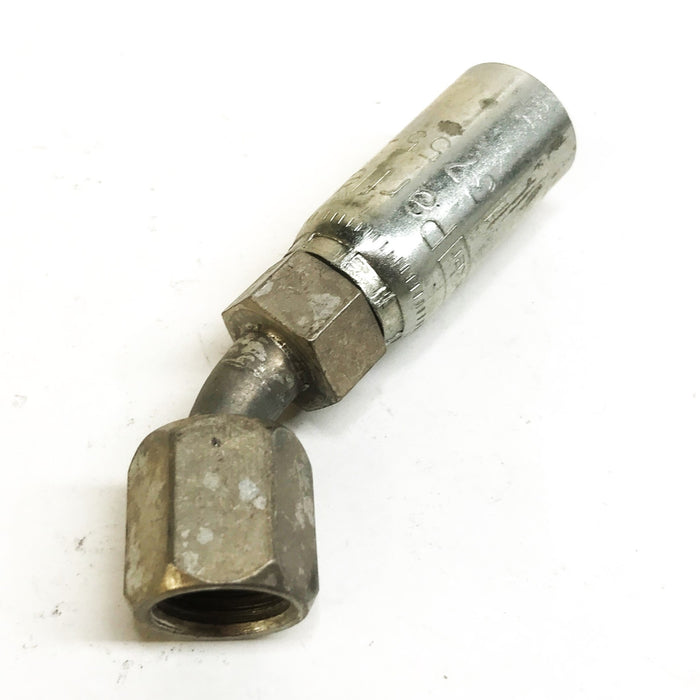 Parker Parflex 45 Degree Hydraulic Hose Fitting 13755-6-5 [Lot of 3] NOS