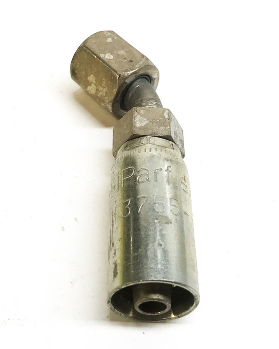 Parker Parflex 45 Degree Hydraulic Hose Fitting 13755-6-5 [Lot of 3] NOS