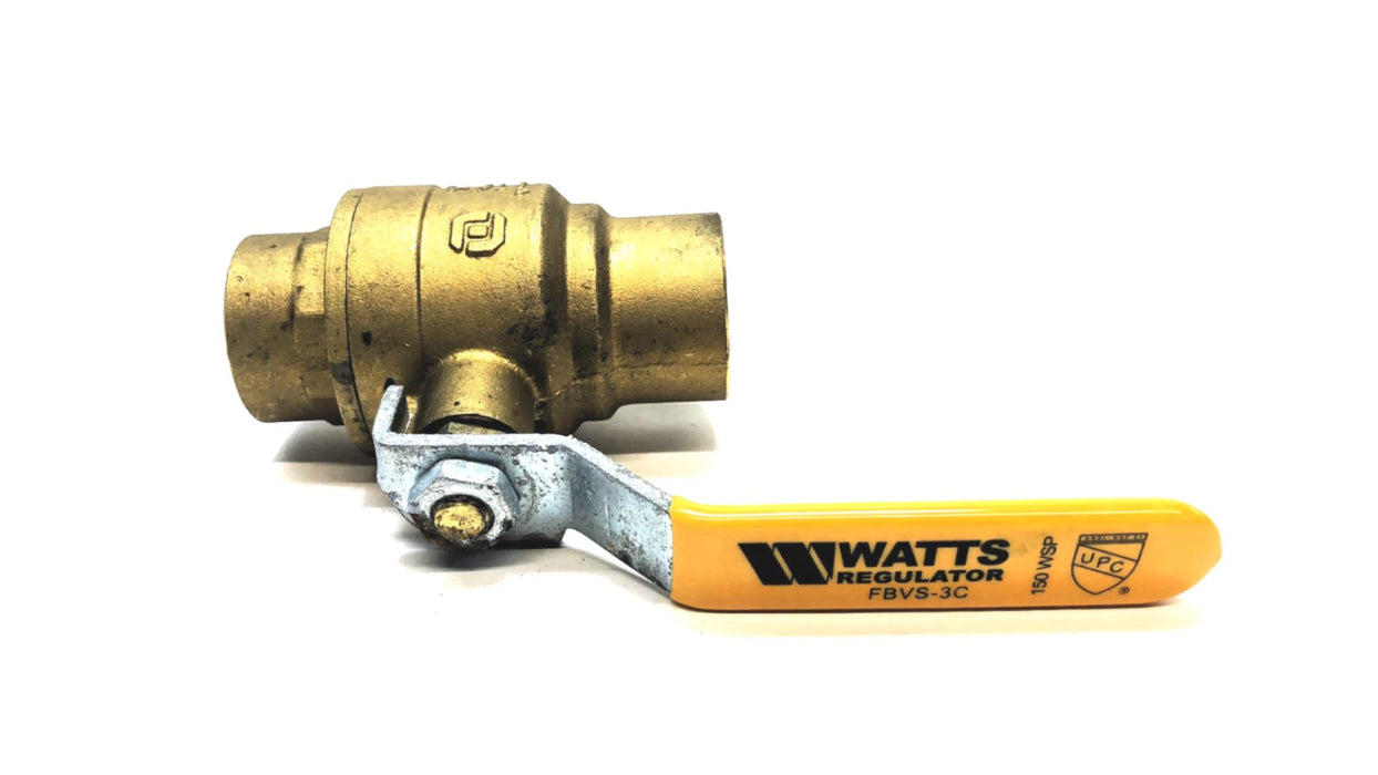 Watts Regulator 1-1/4" Brass Full Port Ball Valve FBVS-3C (0547113) NOS