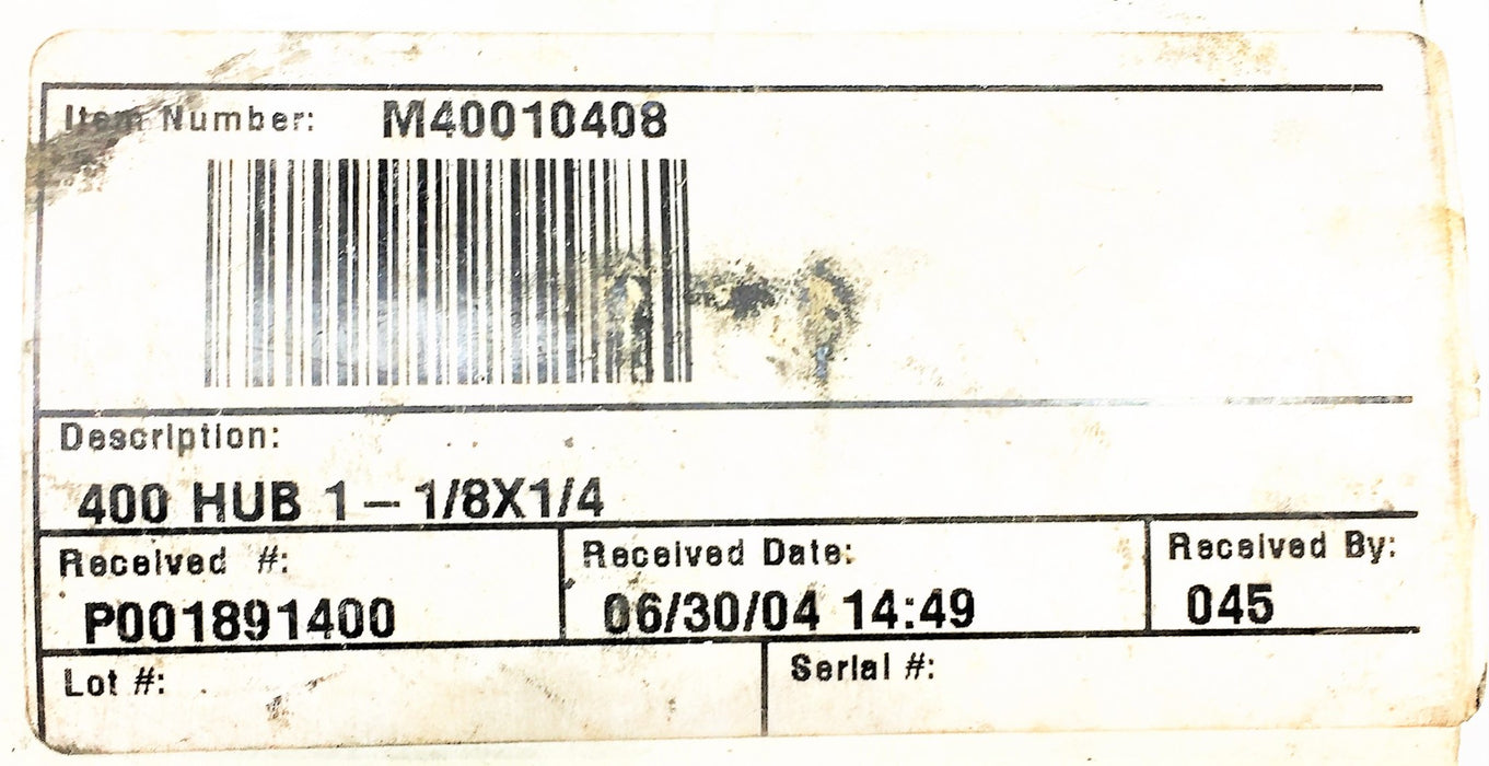 MAGNALOY COUPLING Hub M40010408 NOS