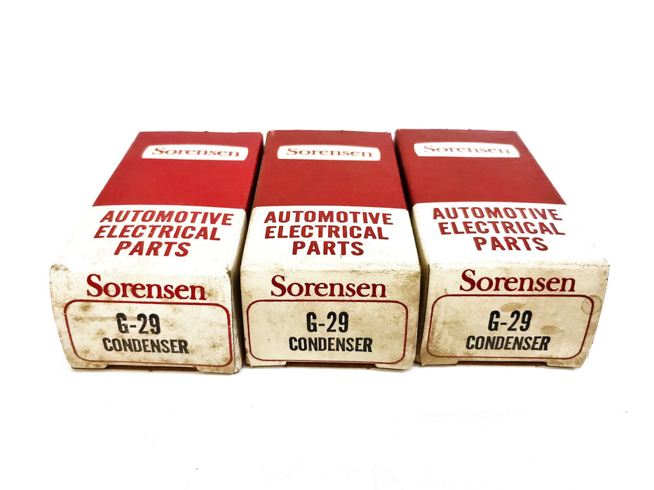 Sorensen Ignition Condenser G-29 [Lot of 3] NOS