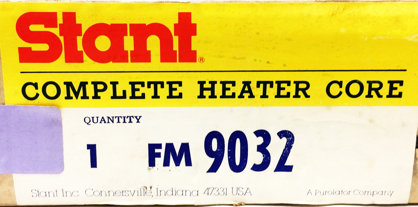 Stant Complete Heater Core FM9032 NOS