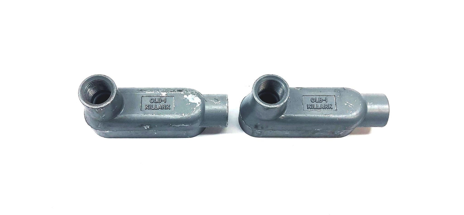 Killark 3.8 CU IN Conduit Body OLB-1 [Lot of 2] USED