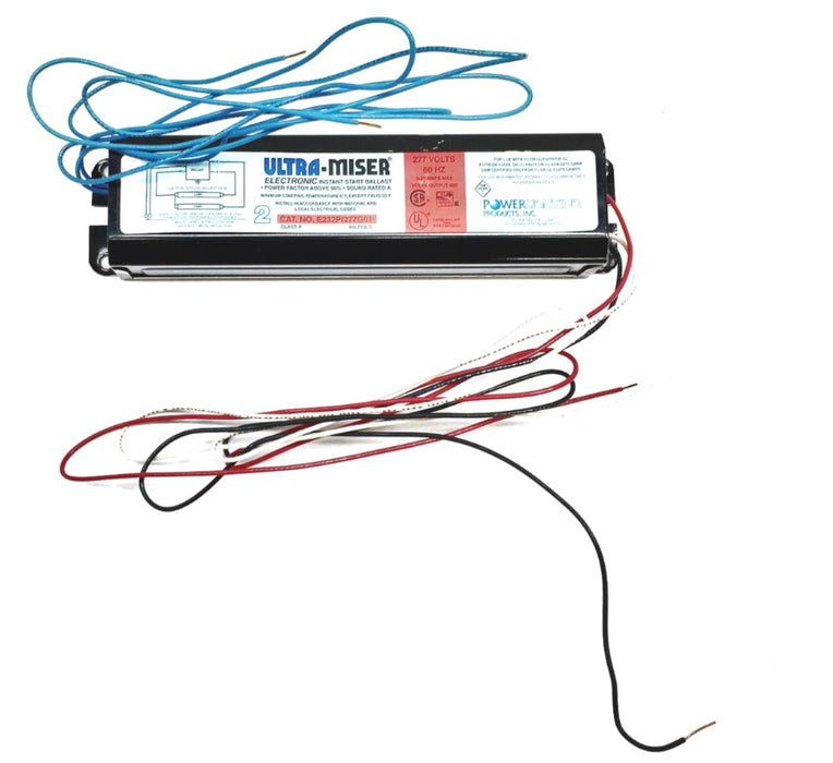Ultra-Miser 277V 60Hz Electronic Instant Start Ballast E232P1277G01 NOS