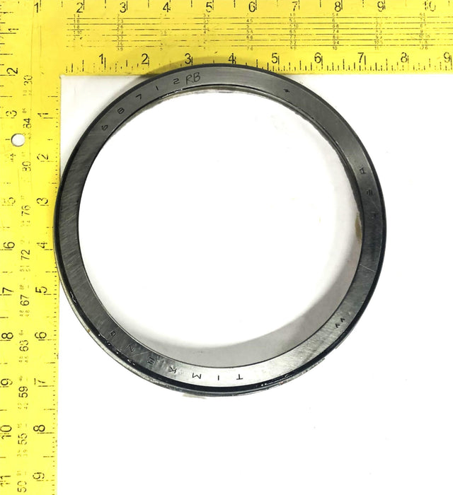 Timken 90018 Tapered Roller Bearing Cup With Snap Ring 68712RB NOS
