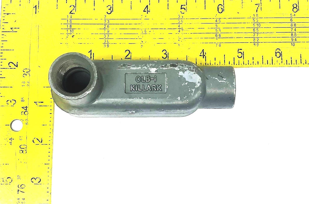 Killark 3.8 CU IN Conduit Body OLB-1 [Lot of 2] USED