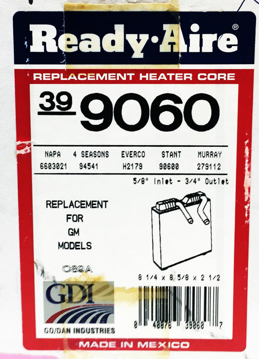 Ready Aire Replacement Heater Core 9060 NOS