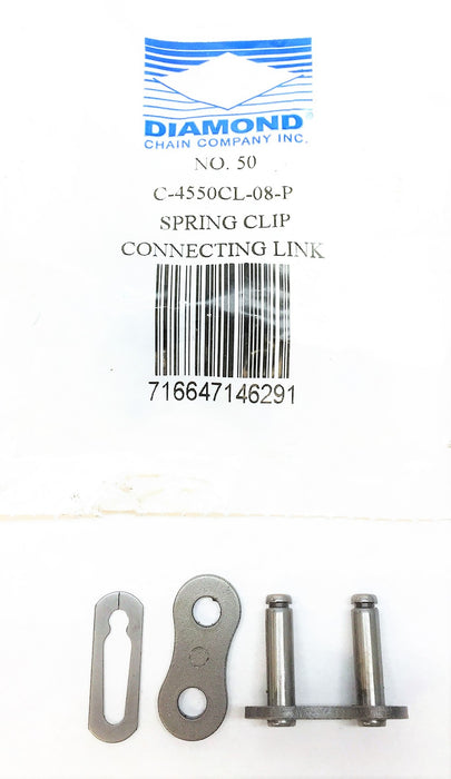 DIAMOND CHAIN COMPANY #50 Connecting Link 10006258 (C4550CL-08-P) [Lot of 4] NOS