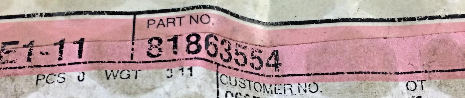 Spacer for Case New Holland CNH 81863554 NOS