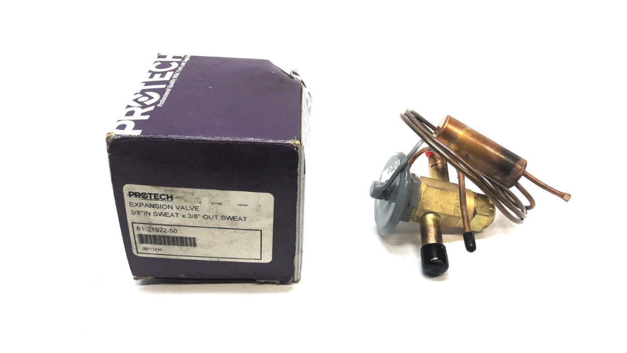 Sporlan / Protech 3/8" In Sweat x 3/8" Out Sweat Expansion Valve 61-21922-50 NOS