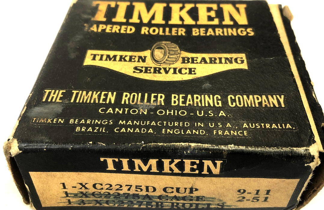 Timken Tapered Roller Bearing Outer Cage XC2275D NOS