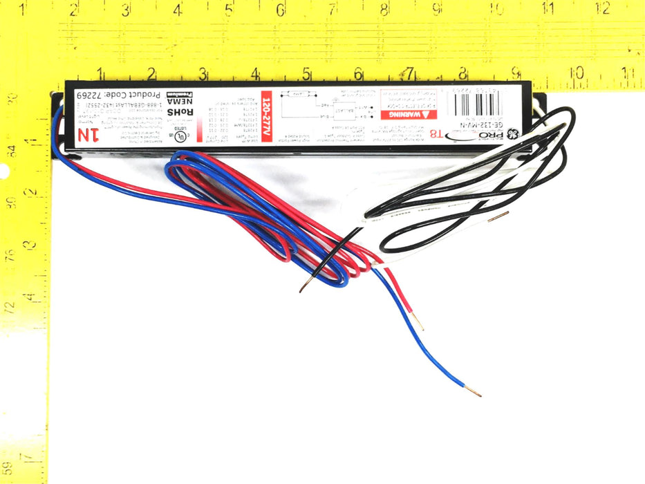GE ProLine 1N T8 120-277V 60Hz Electronic Ballast GE-132-MV-N [Lot of 3] NOS