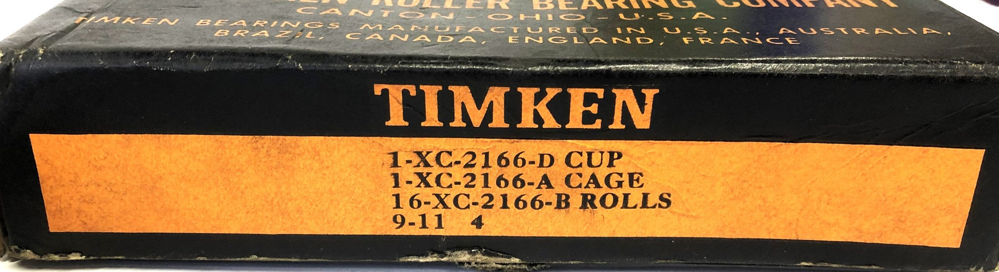 Timken Tapered Roller Bearing Outer Cage XC2166D NOS