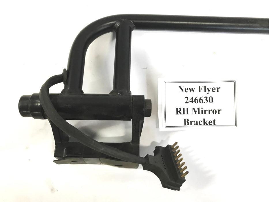 New Flyer 17 inch x 6 inch Bus RH Side Mirror Bracket 246630 NOS
