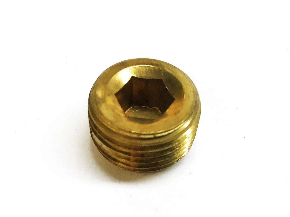 Unbranded Brass 1/2" Male Solid Square Head Plug [Lot of 6] NOS