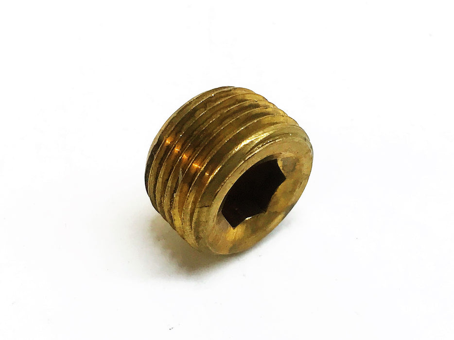 Unbranded Brass 1/2" Male Solid Square Head Plug [Lot of 6] NOS