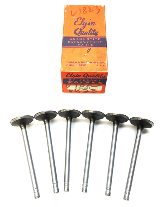 Elgin Quality HY-Chrome Intake Valve S2631 (V1823) [Lot of 6] NOS