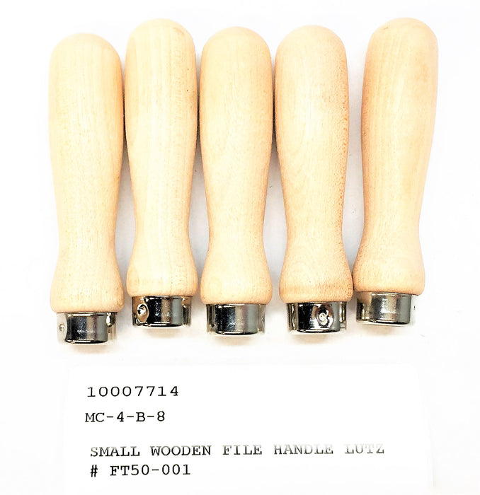 UNBRANDED Short Ferule Wood File Handle FT50-001 (10007714) [Lot of 5] NOS