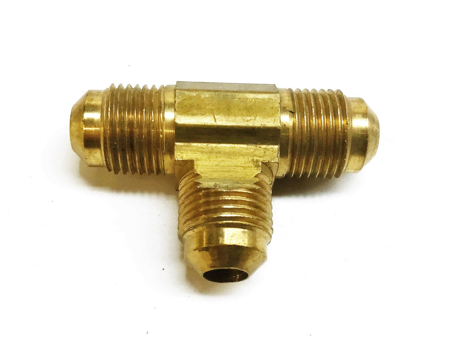 Unbranded Brass 3/8" Male Nipple Tee Fitting [Lot of 4] NOS