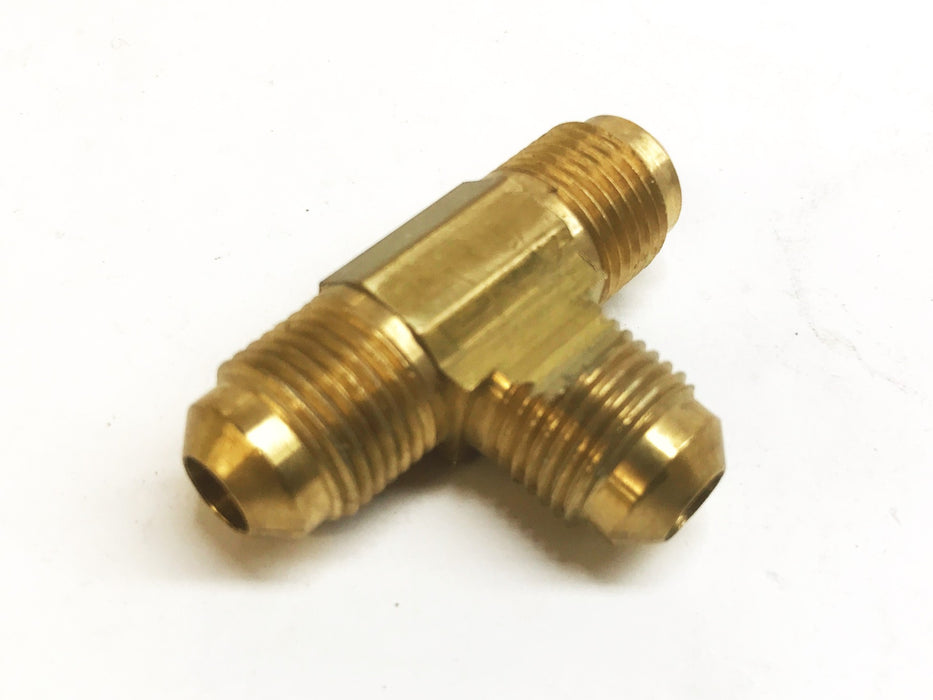 Unbranded Brass 3/8" Male Nipple Tee Fitting [Lot of 4] NOS